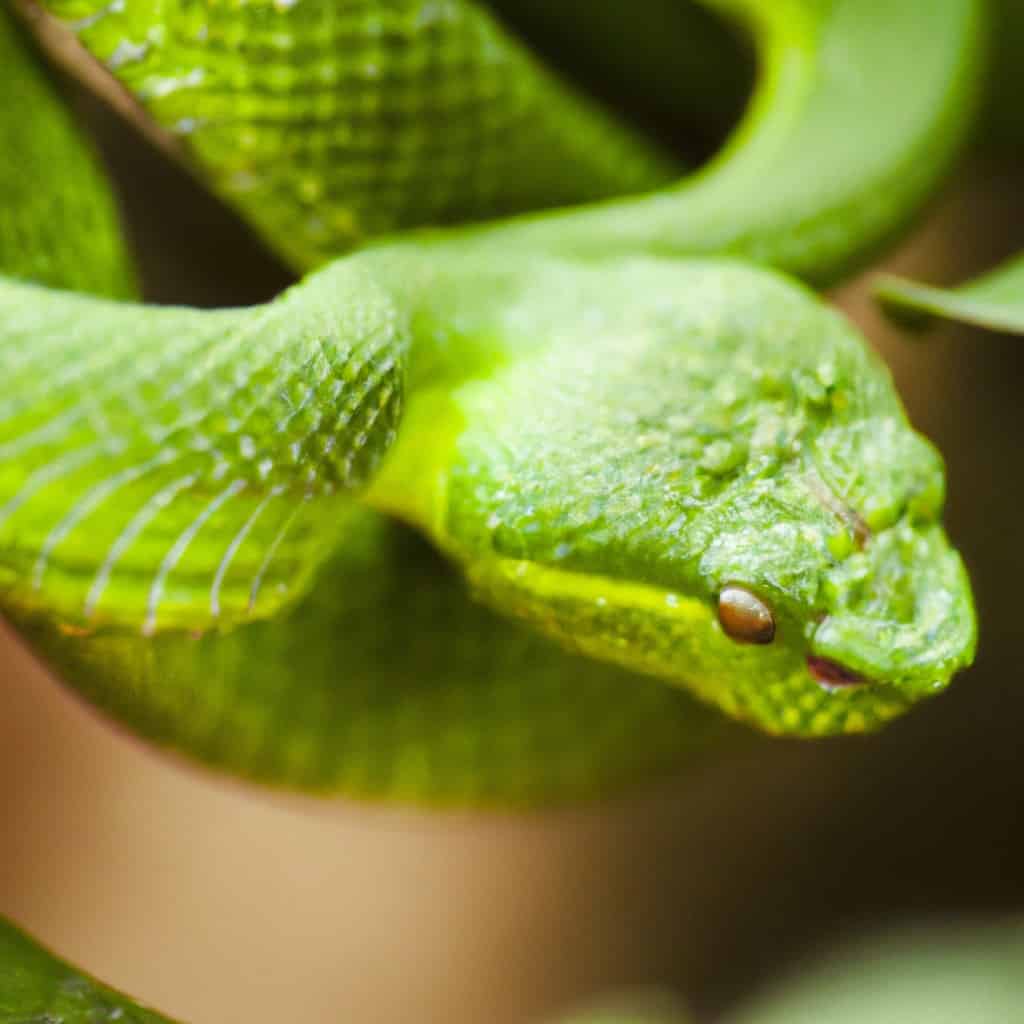 Descubriendo el significado de soñar con una serpiente verde